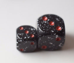 Space Speckled 12mm Dice pipped (Online Only)