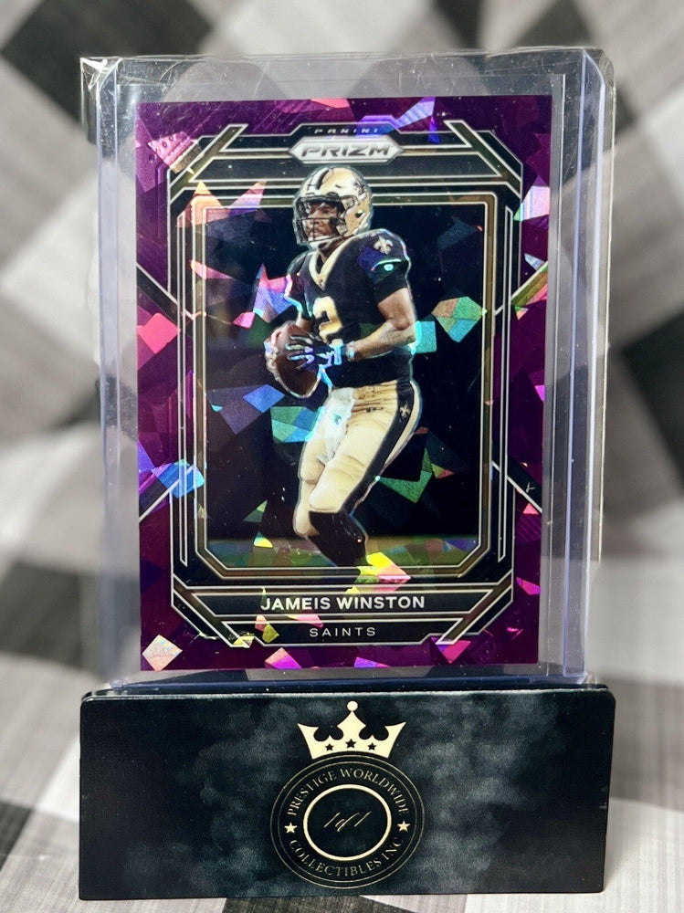 Jameis Winston 2022 Panini Prizm Purple Cracked Ice /225 #207 New Orleans Saints (ONLINE ORDER ONLY)