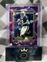 Jameis Winston 2022 Panini Prizm Purple Cracked Ice /225 #207 New Orleans Saints (ONLINE ORDER ONLY)