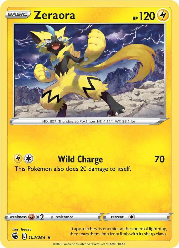 Zeraora (102/264) [Sword & Shield: Fusion Strike] (Online Only)