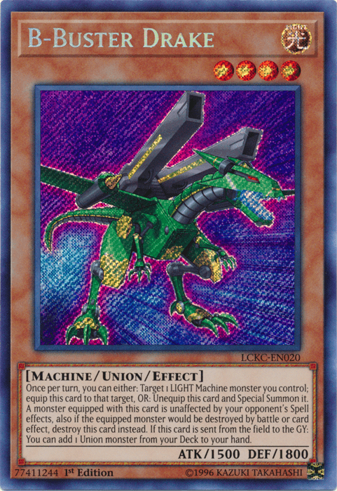 B-Buster Drake [LCKC-EN020] Secret Rare (ONLINE ORDER ONLY)