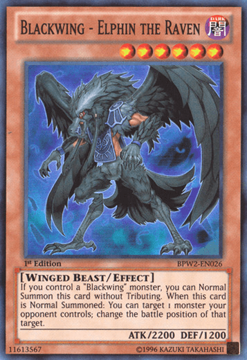 Blackwing - Elphin the Raven [BPW2-EN026] Super Rare (ONLINE ORDER ONLY)