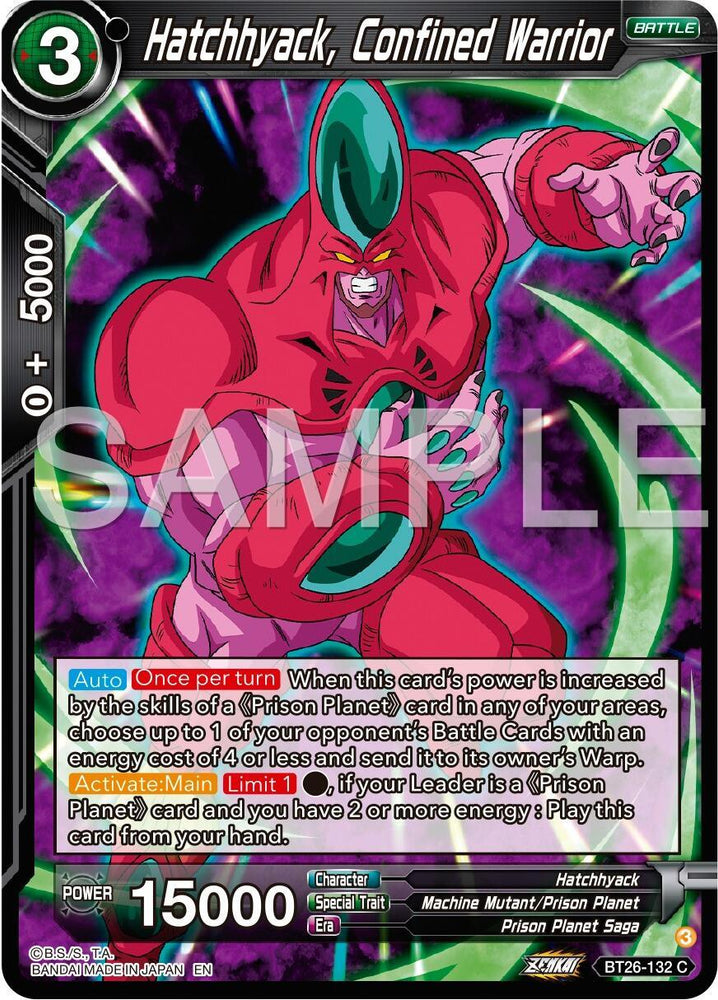 Hatchhyack, Confined Warrior (BT26-132) [Ultimate Advent] (ONLINE ORDER ONLY)