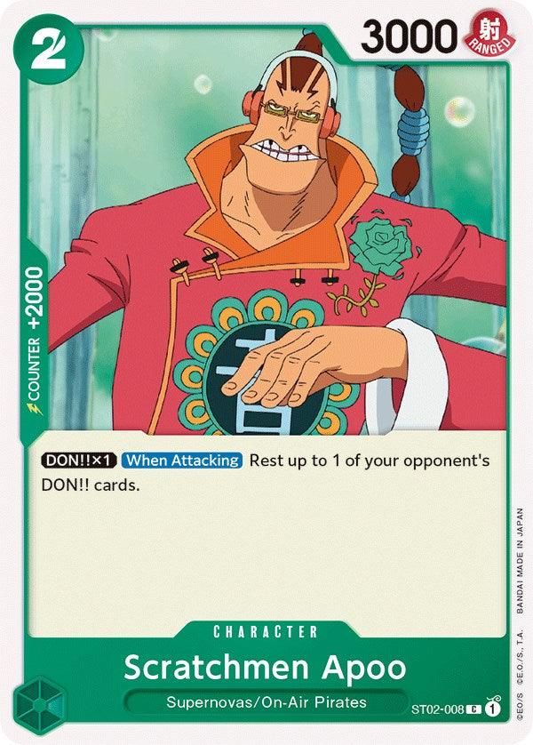 Scratchmen Apoo [Starter Deck: Worst Generation] (ONLINE ORDER ONLY)