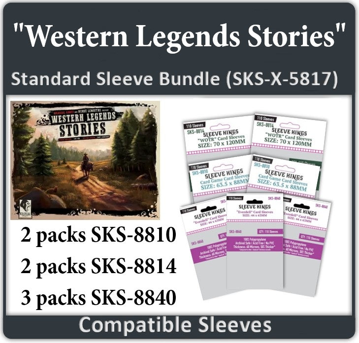 "Western Legends Stories" Compatible Sleeve Bundle (8810 x 2, 8814 x 2, 8840 x 3) (ONLINE ORDER ONLY)