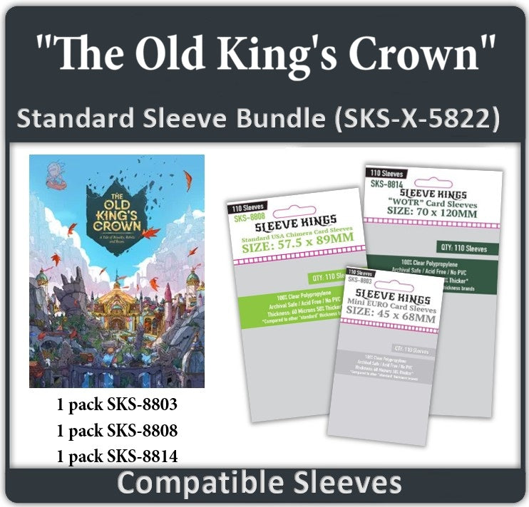 "The Old King's Crown" Compatible Card Sleeve Bundle (8803 x 1, 8808 x 1, 8814 x 1)
