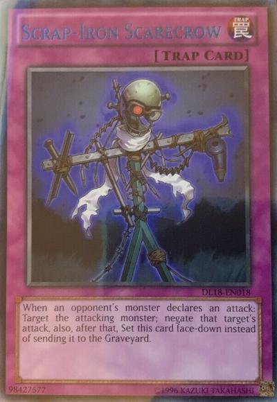 Scrap-Iron Scarecrow (Blue) [DL18-EN018] Rare (ONLINE ORDER ONLY)