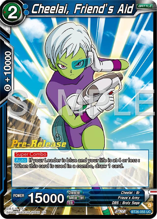Cheelai, Friend's Aid (BT26-055) [Ultimate Advent Prerelease Promos] (ONLINE ORDER ONLY)