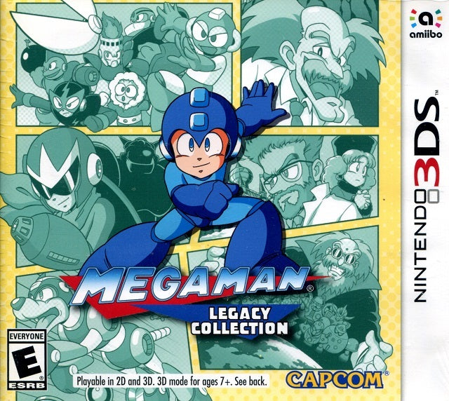 Mega Man Legacy Collection + Gold Mega Man Amiibo Bundle (Nintendo 3DS) (ONLINE ORDER ONLY)