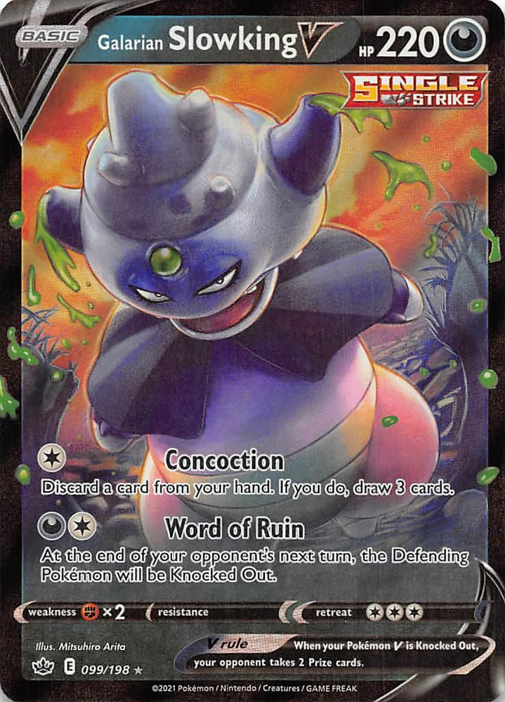 Galarian Slowking V (099/198) [Sword & Shield: Chilling Reign] (Online Only)