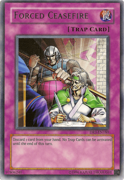 Forced Ceasefire [DR3-EN180] Rare (ONLINE ORDER ONLY)