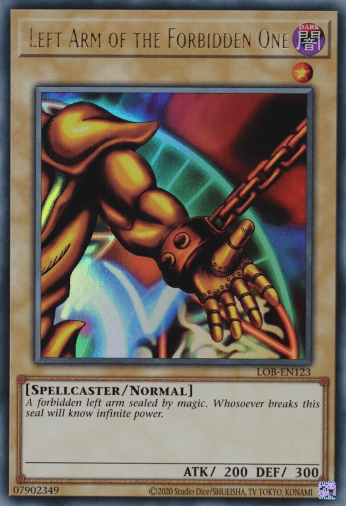 Left Arm of the Forbidden One (25th Anniversary) [LOB-EN123] Ultra Rare (ONLINE ORDER ONLY)