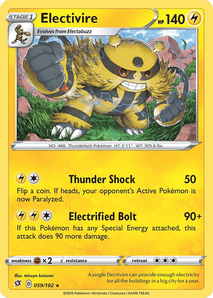 Electivire (059/192) [Sword & Shield: Rebel Clash] (Online Only)