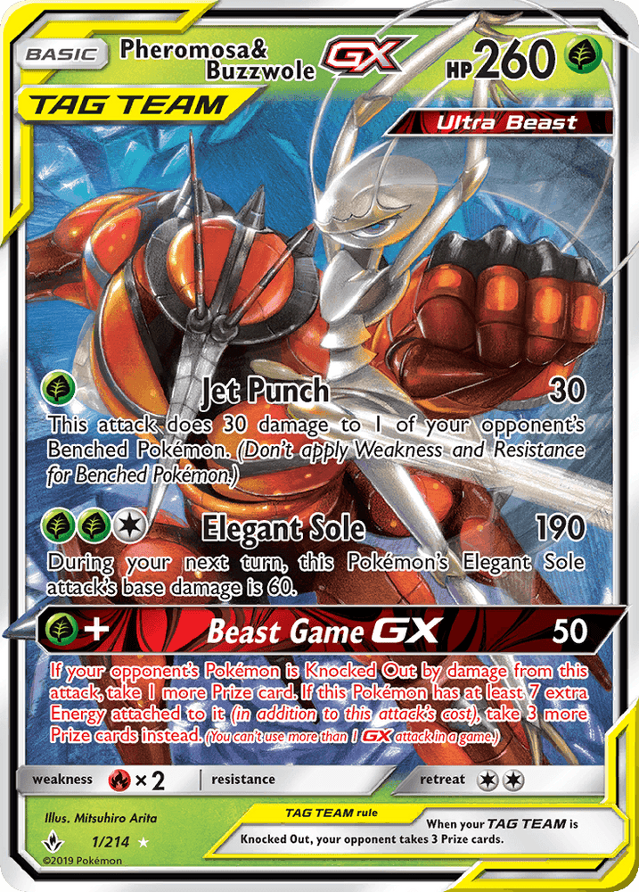 Pheromosa & Buzzwole GX (1/214) [Sun & Moon: Unbroken Bonds] (Online Only)