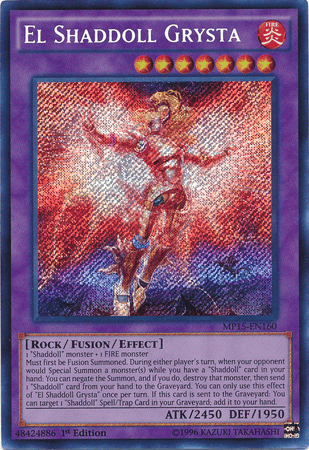 El Shaddoll Grysta [MP15-EN160] Secret Rare (ONLINE ORDER ONLY)