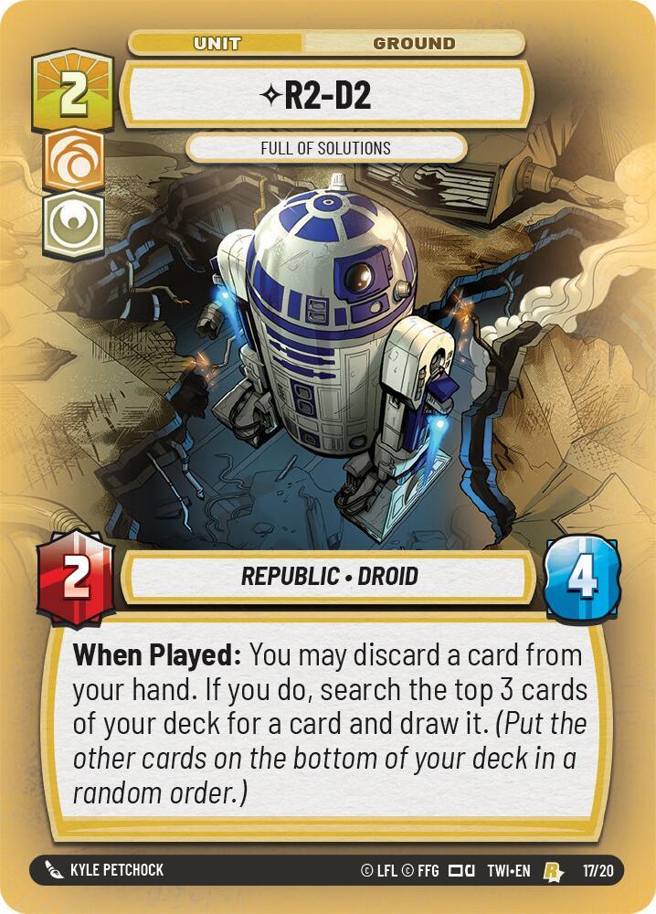 R2-D2 - Full of Solutions (193/257) [Shadows of the Galaxy: Weekly Play] (ONLINE ORDER ONLY)