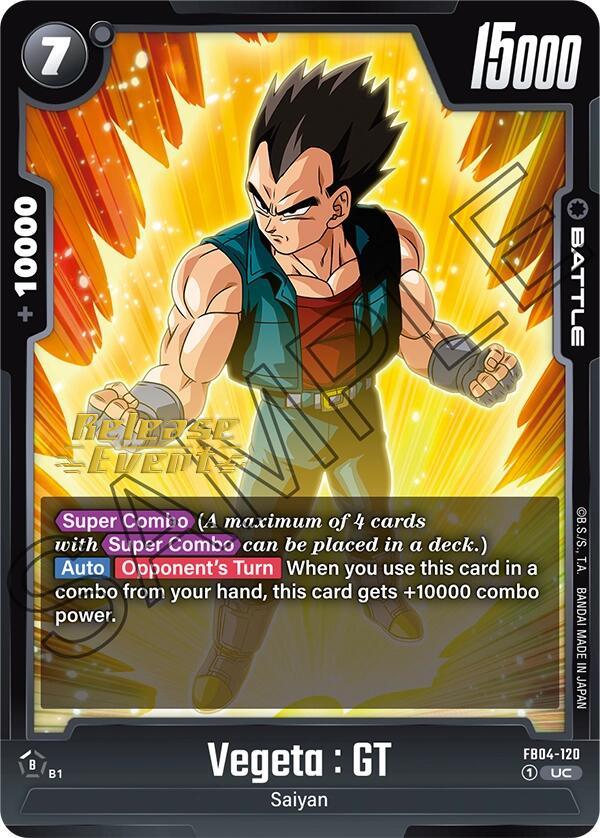 Vegeta : GT [Ultra Limit Release Event Cards] (ONLINE ORDER ONLY)