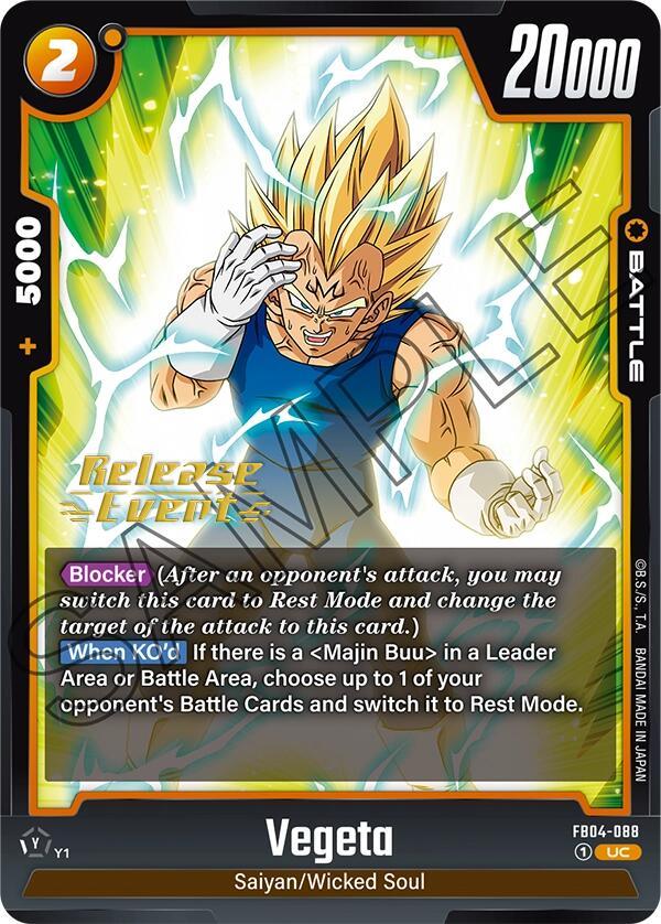 Vegeta (FB04-088) [Ultra Limit Release Event Cards] (ONLINE ORDER ONLY)