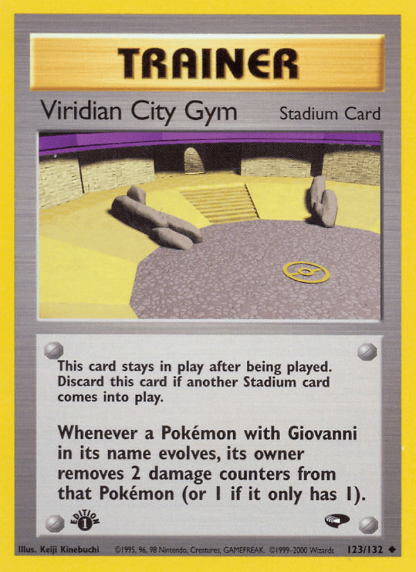 Viridian City Gym (123/132) [Gym Challenge 1st Edition] (Online Only)