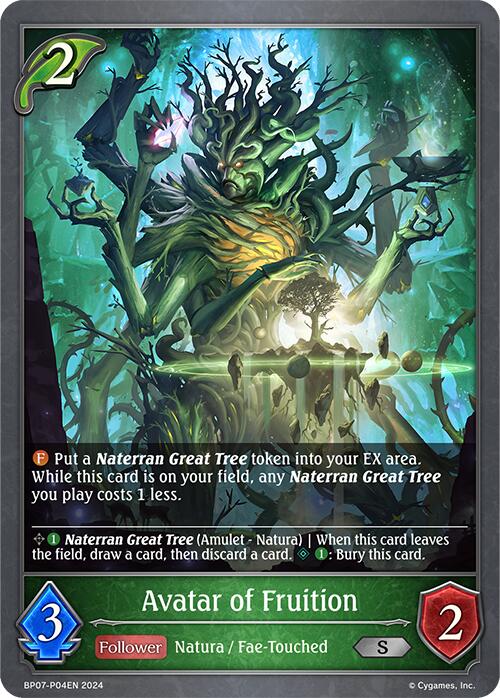 Avatar of Fruition - P04EN (Foil) (BP07-P04EN) [Verdant Steel]