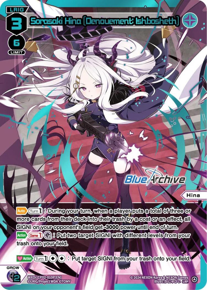 Sorasaki Hina [Denouement: Ishbosheth] (LRP) (WXDi-CP02-010P[EN]) [Blue Archive DIVA]