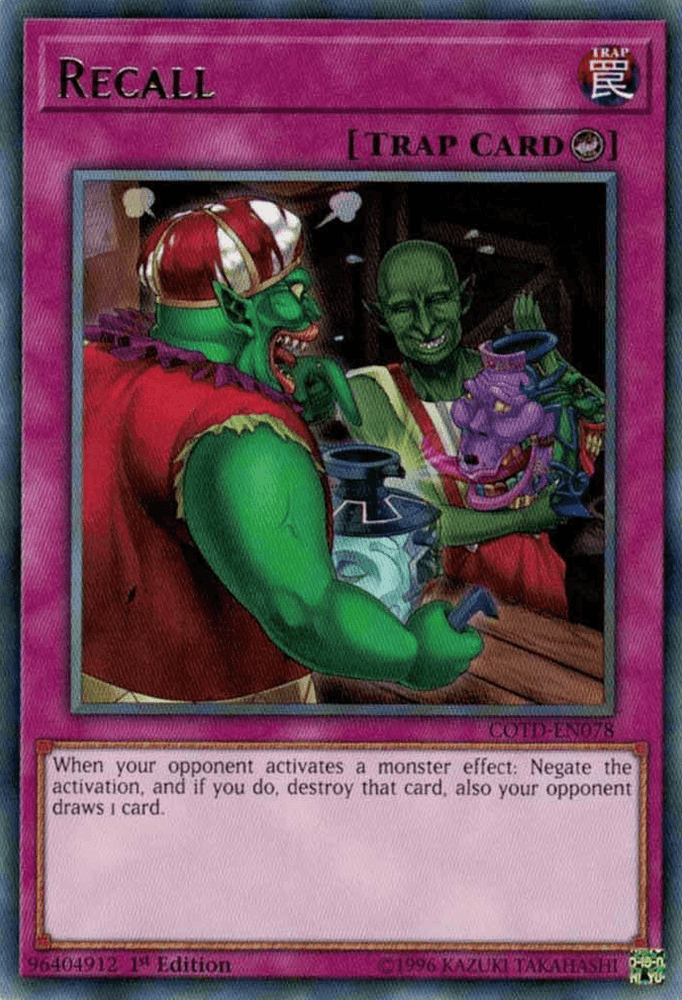 Recall [COTD-EN078] Rare (ONLINE ORDER ONLY)