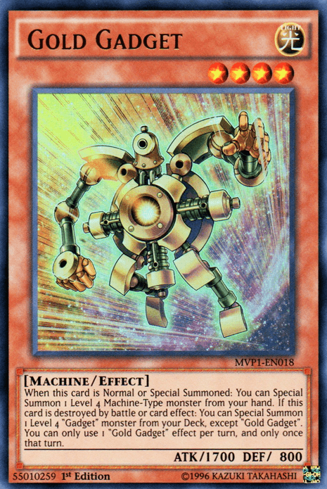 Gold Gadget [MVP1-EN018] Ultra Rare (ONLINE ORDER ONLY)