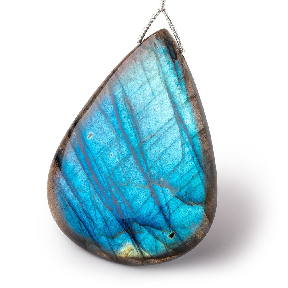 59x44x8mm Labradorite Plain Pear Pendant 1 AAA Focal (ONLINE ORDER ONLY)