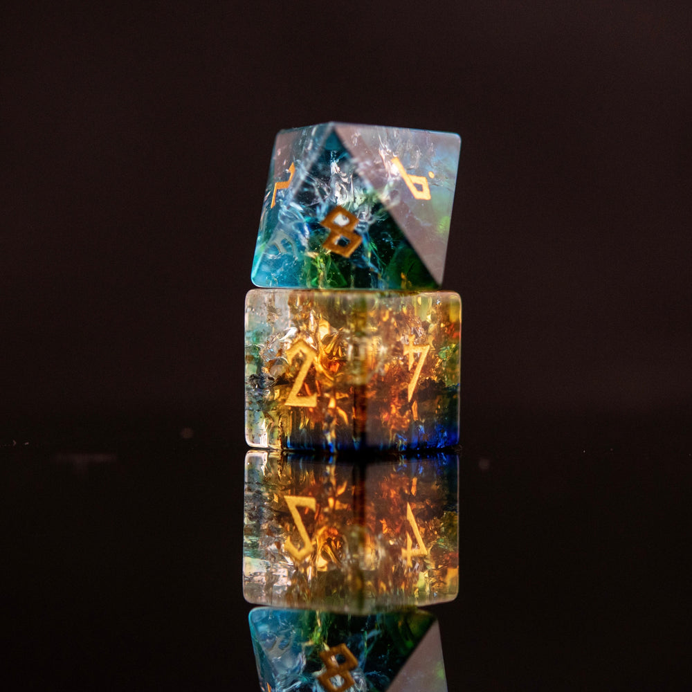 Mother Nature Shattered Glass Dice Set (ONLINE ORDER ONLY)