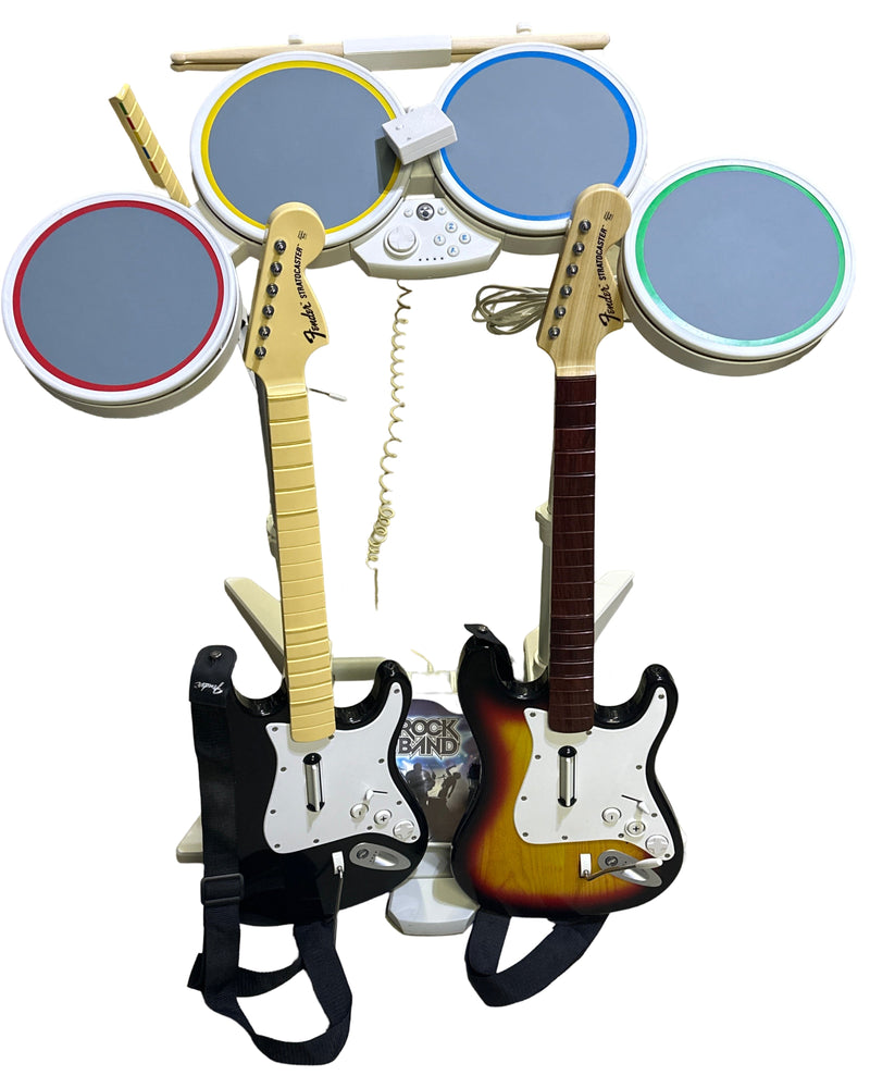 Rock Band Ultimate Band Kit (With 3 Games & 2 Guitars) for Nintendo Wii & Nintendo Wii U (Online Order Only)