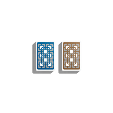 All-Plastic Baron Bridge Playing Card (Slightly Larger Index) - Boxed Double Deck