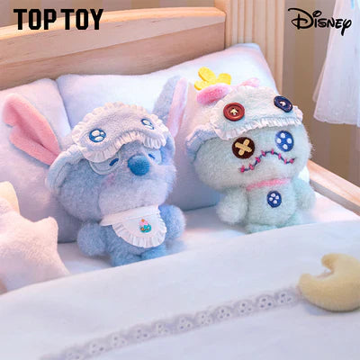 [In Stock] MINISO Disney Squinting Sleepwear Series Plush Keychains Gift Blind Box (ONLINE ORDER ONLY)