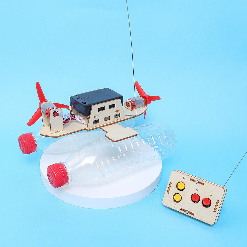 RC Propeller Boat DIY Kit, Educational STEM Toy