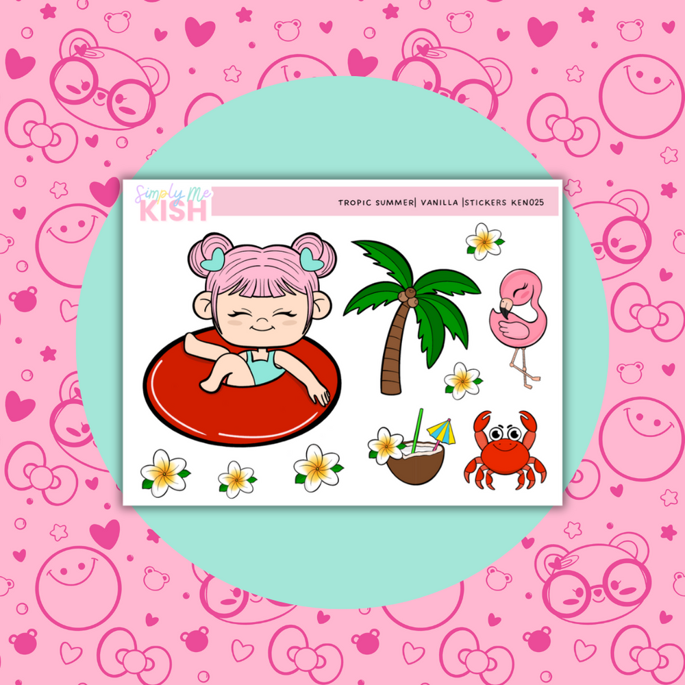 Tropic Summer| Decorative Stickers (ONLINE ORDER ONLY)