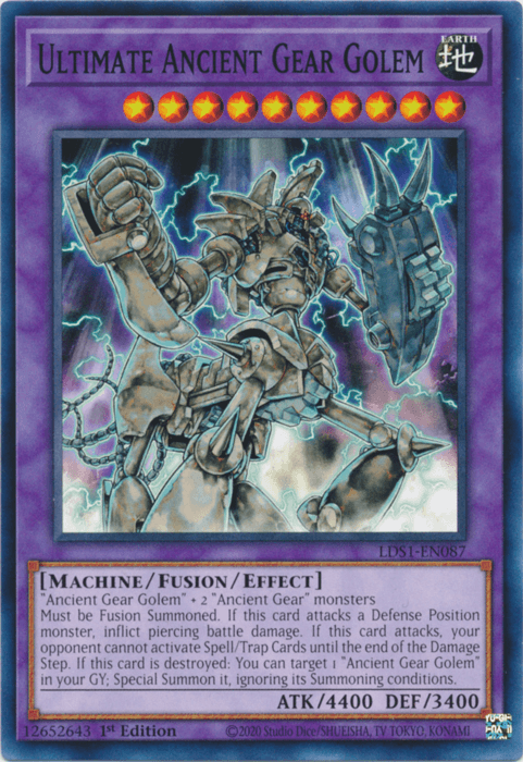 Ultimate Ancient Gear Golem [LDS1-EN087] Common (ONLINE ORDER ONLY)