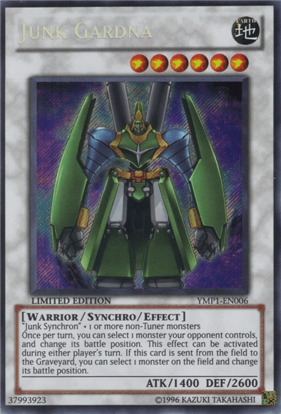Junk Gardna [YMP1-EN006] Secret Rare (ONLINE ORDER ONLY)
