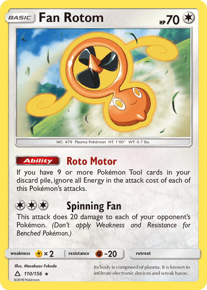 Fan Rotom (110/156) [Sun & Moon: Ultra Prism] (Online Only)