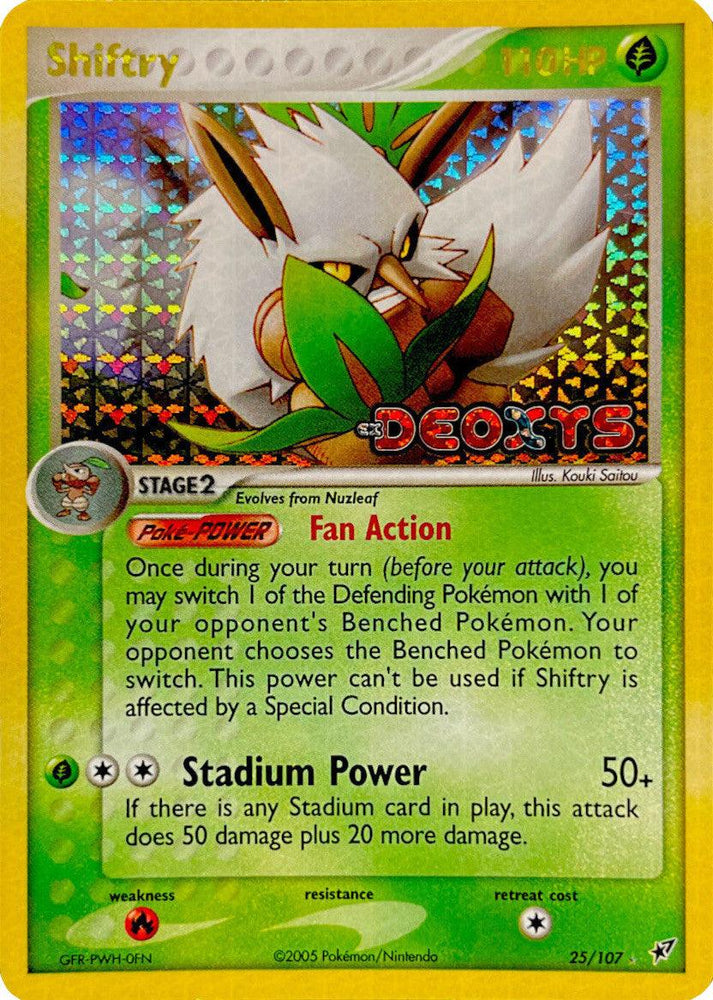 Shiftry (25/107) (Stamped) [EX: Deoxys] (Online Only)