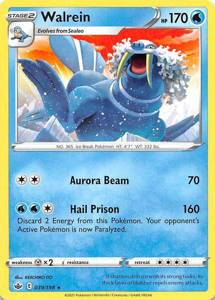 Walrein (039/198) [Sword & Shield: Chilling Reign] (Online Only)