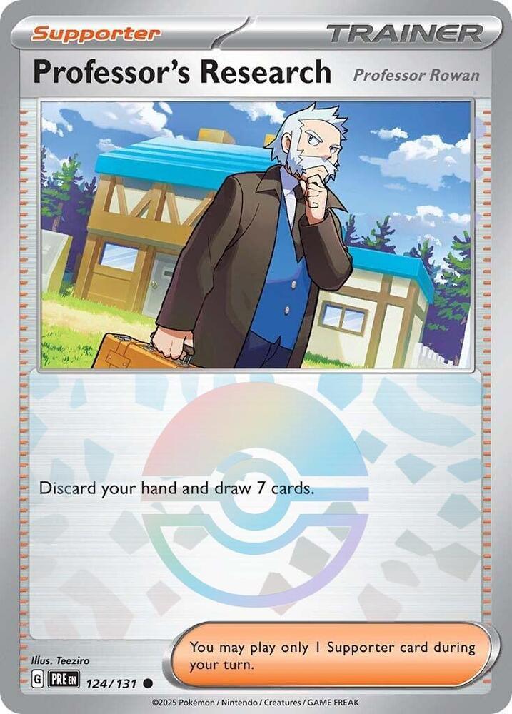 Professor's Research (124/131) [Professor Rowan] (Poke Ball Pattern) [Scarlet & Violet: Prismatic Evolutions] (Online Only)