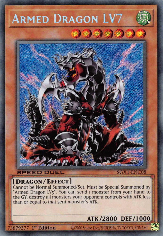 Armed Dragon LV7 [SGX1-ENC08] Secret Rare (ONLINE ORDER ONLY)