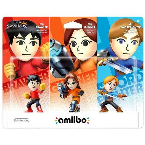 Mii Fighter Amiibo 3 Pack: Super Smash Bros. Series (Nintendo Switch) (ONLINE ORDER ONLY)