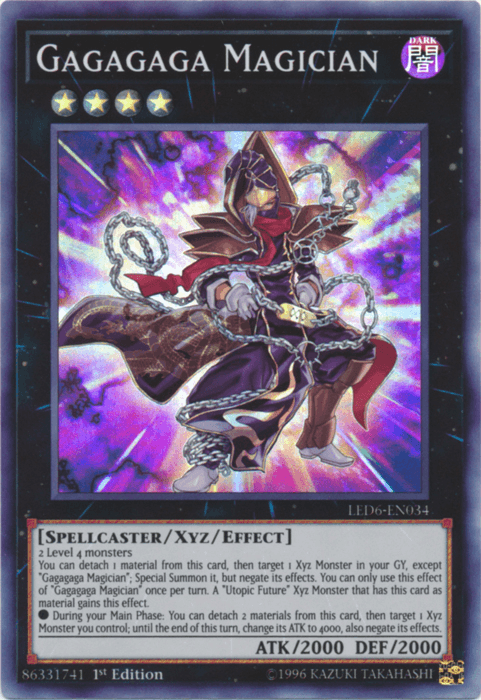 Gagagaga Magician [LED6-EN034] Super Rare (ONLINE ORDER ONLY)
