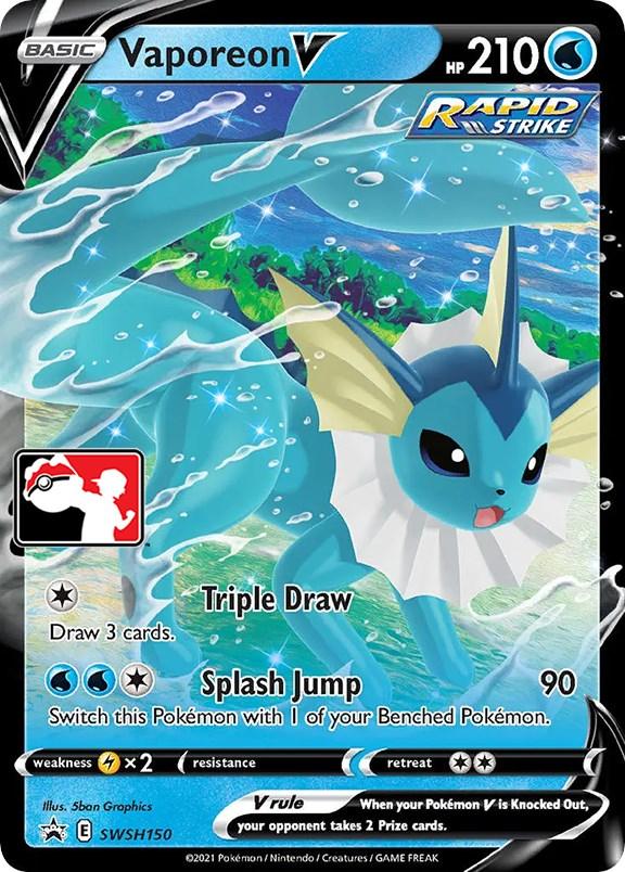 Vaporeon V (SWSH150) [Prize Pack Series One] (Online Only)