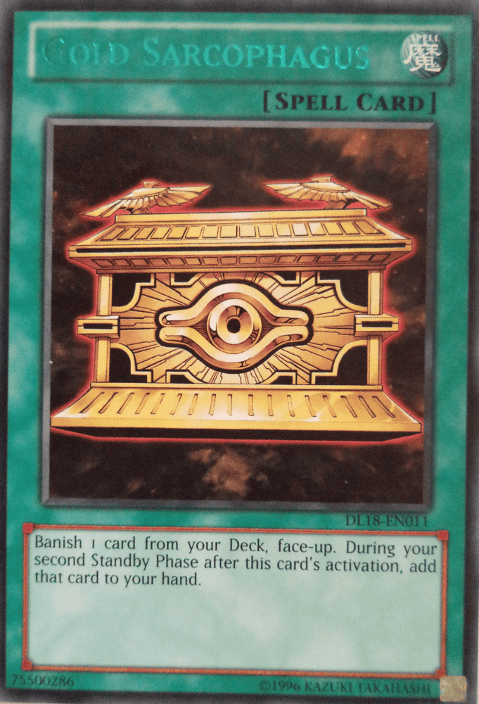 Gold Sarcophagus (Green) [DL18-EN011] Rare (ONLINE ORDER ONLY)
