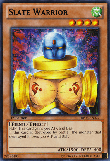 Slate Warrior [BP02-EN027] Rare (ONLINE ORDER ONLY)