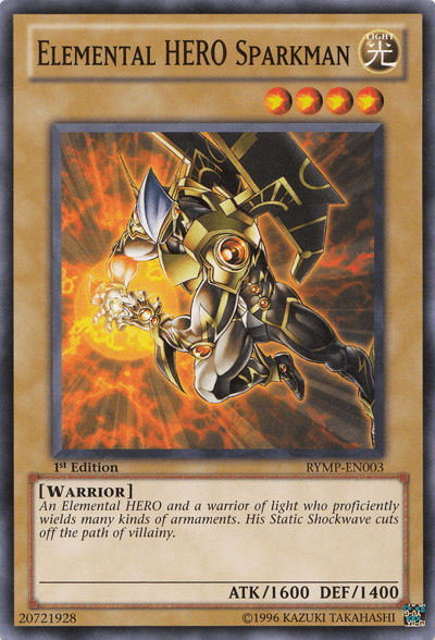 Elemental HERO Sparkman [RYMP-EN003] Common (ONLINE ORDER ONLY)