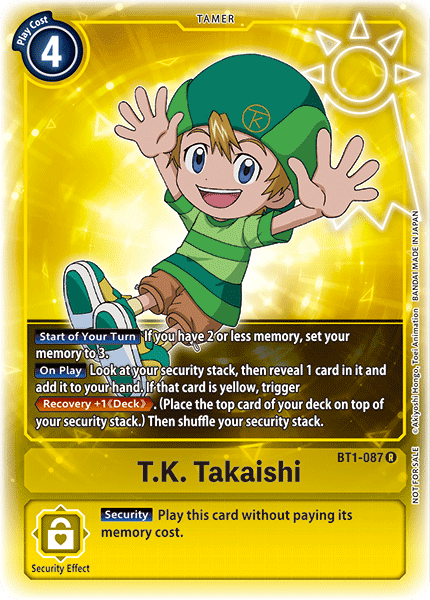 T.K. Takaishi [BT1-087] (Buy-A-Box Promo) [Release Special Booster Ver.1.0 Promos] (ONLINE ORDER ONLY)