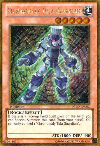 Chronomaly Tula Guardian [PGLD-EN003] Gold Secret Rare (ONLINE ORDER ONLY)