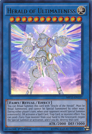 Herald of Ultimateness [MP15-EN157] Ultra Rare (ONLINE ORDER ONLY)